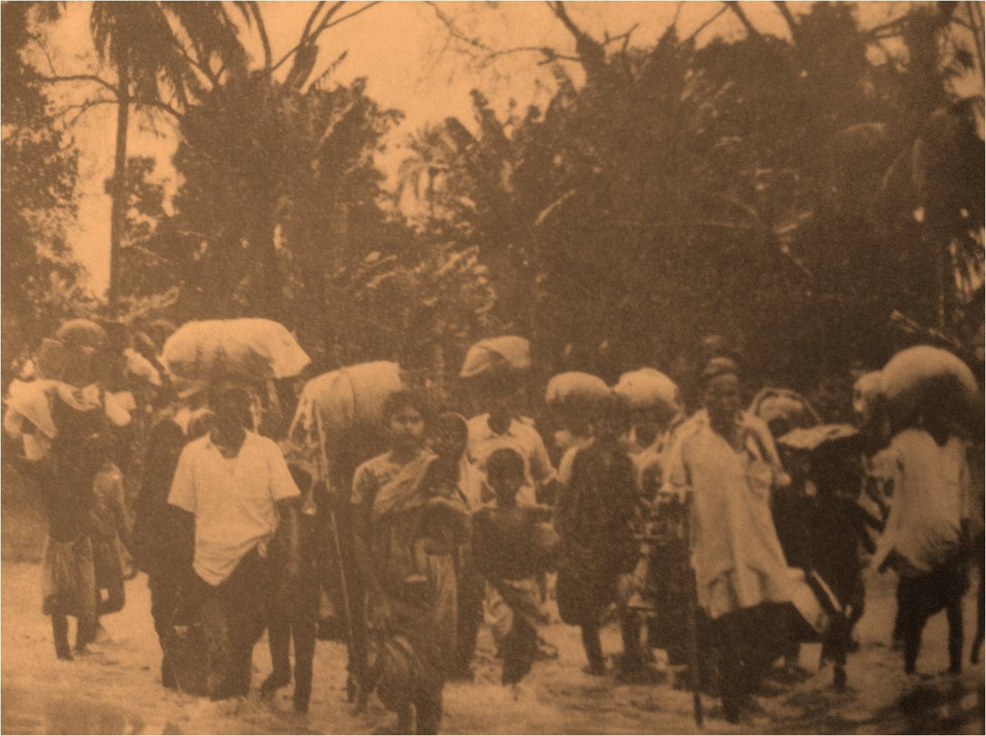 Refugees arriving in India in 1971