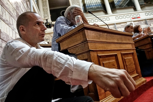 Tough talking Yanis Varoufakis wanted debt restructuring, which the Eurozone rejected.