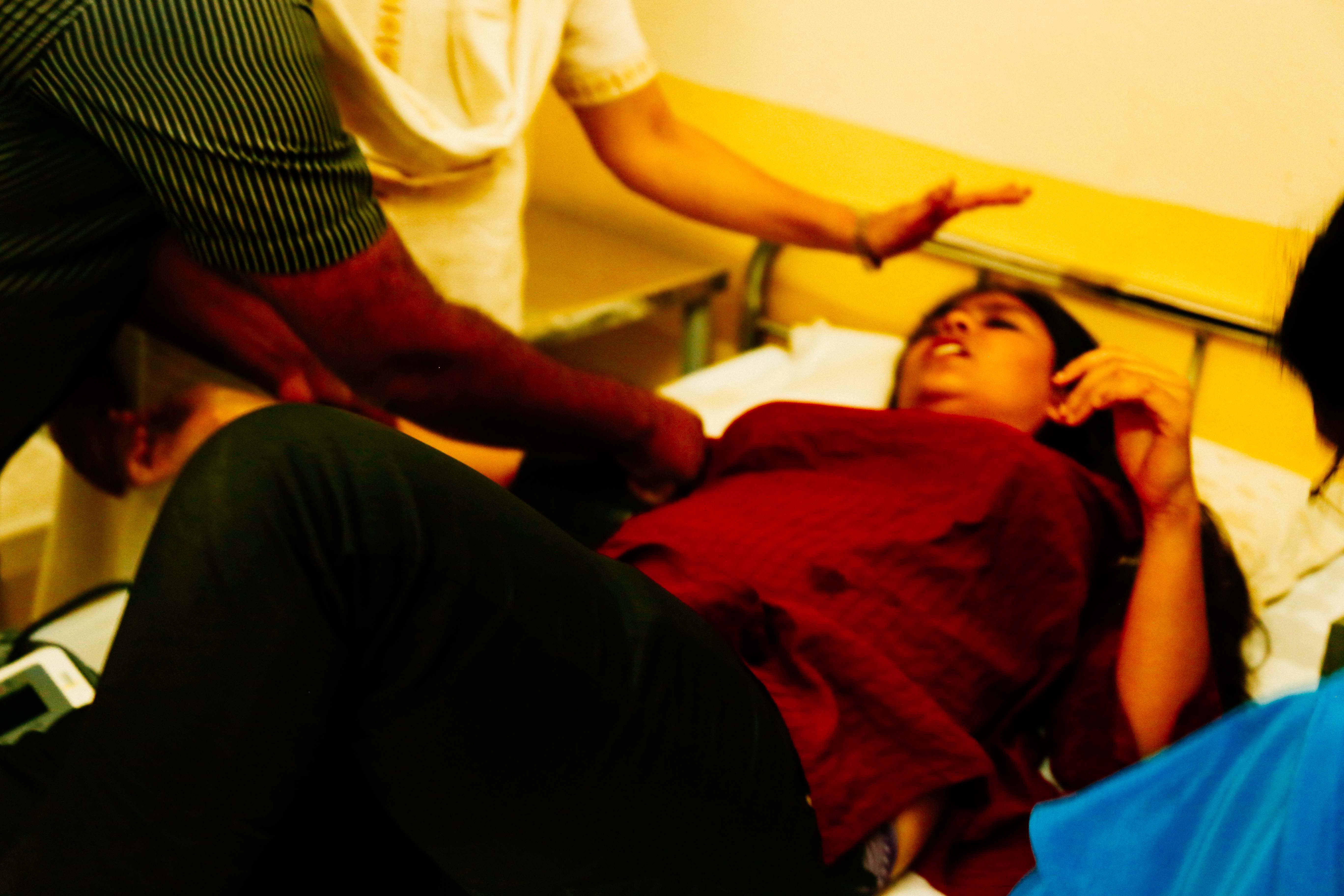 large number of students were admitted to the health centre ,out of which 10 were hospitalised.
