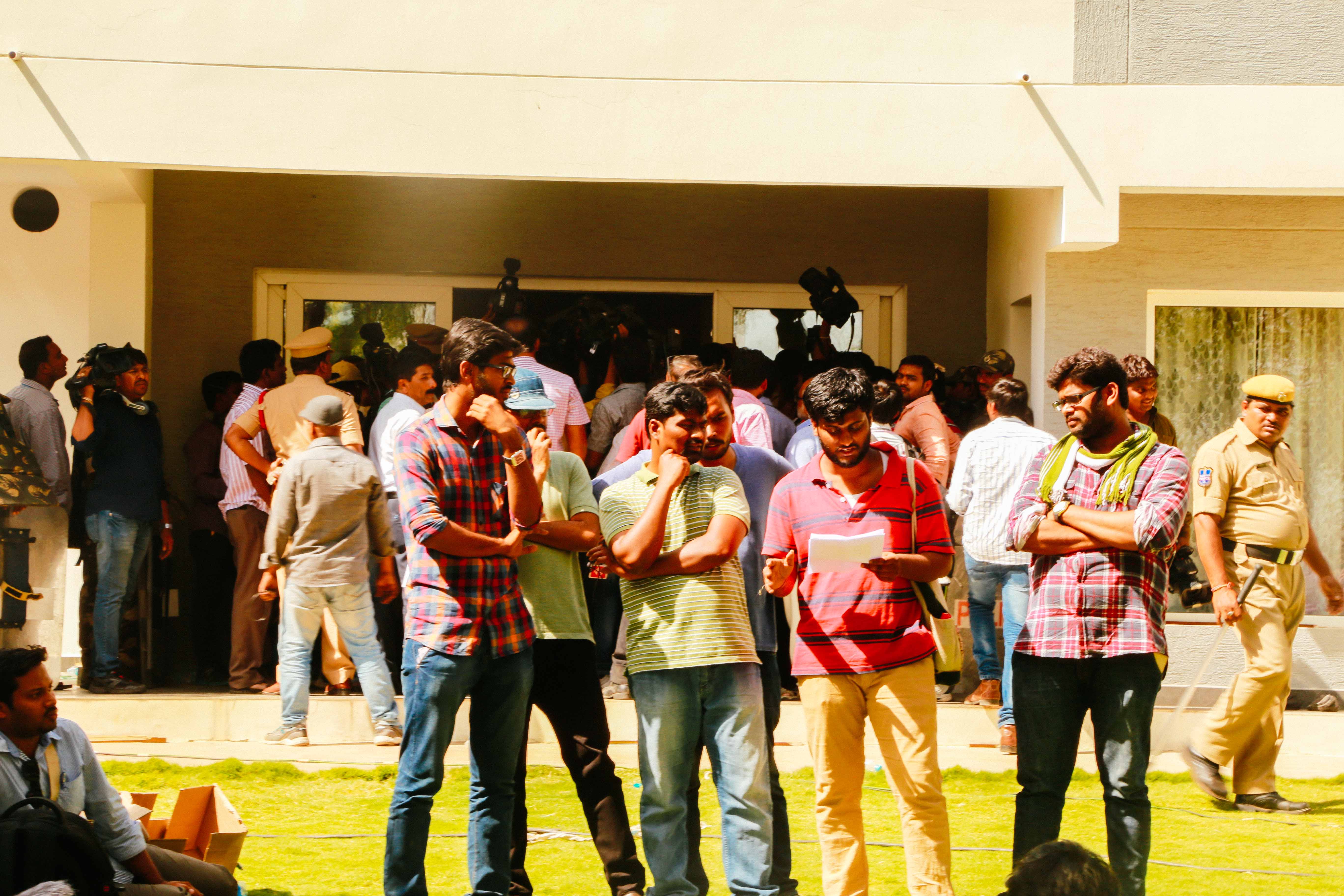 Dontha Prashant (initially suspended student and ASA member ,under custody now) ,Zuhail KP (students Union president) , Sunkanna(ASA member and Suspended student) discussing the elaborate plan sketched by the VC to encourage vandalism.Tasks for “like minded” faculty included getting milk , water and arrange seats , presumably to watch the spectacle