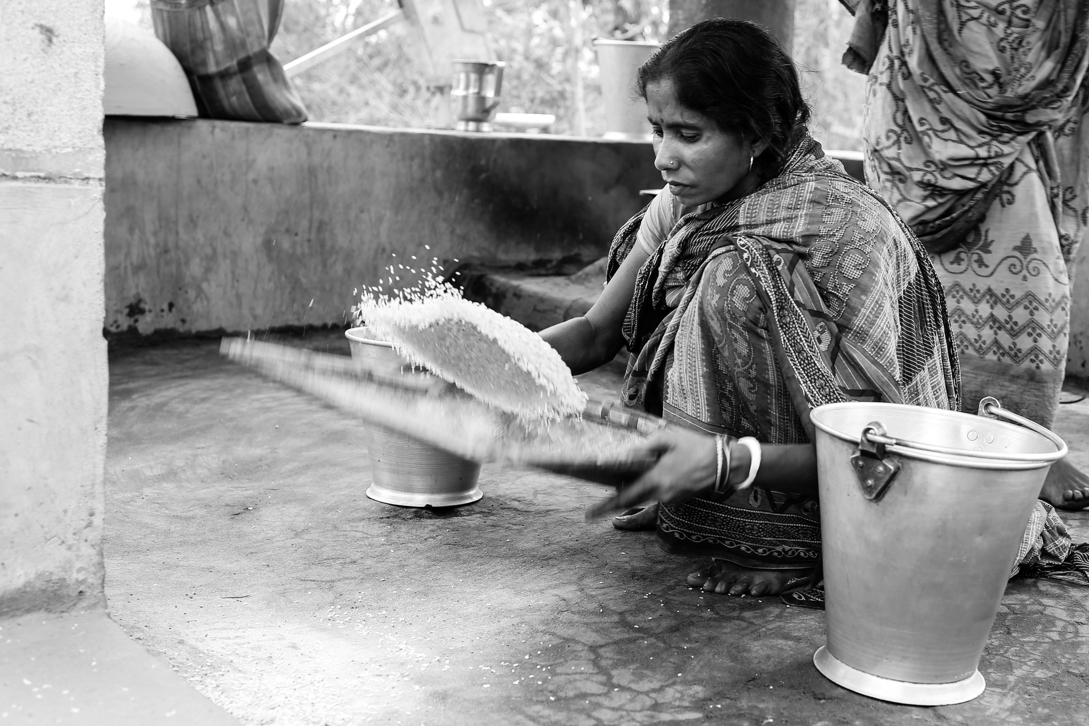 The mid day meal, usually a simple fair of rice and fish or rice and egg is perhaps Jambani Primary School like many others in Belpahari was perhaps the only reason keeping children in school when these areas were affected by violence until 2008-2009.