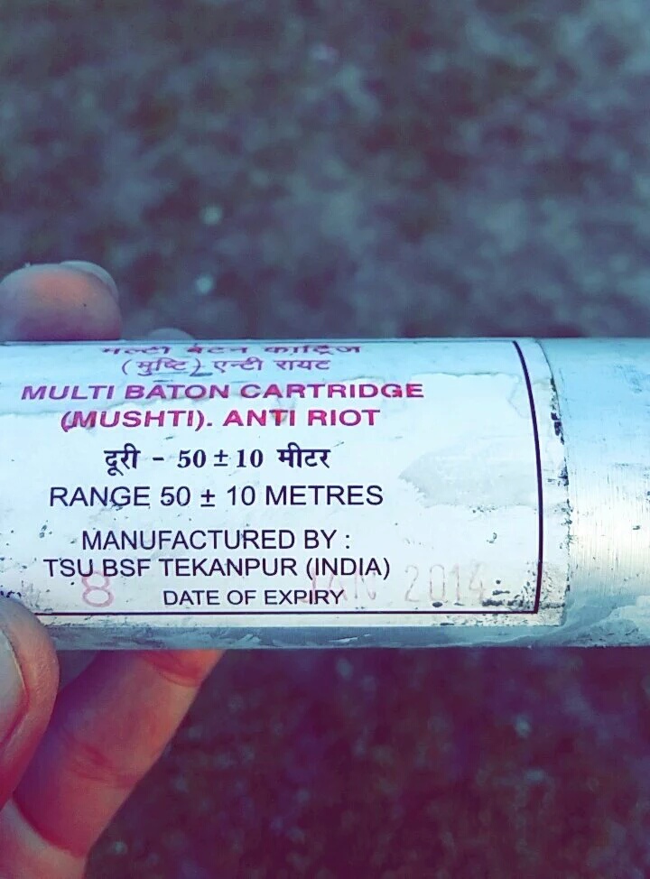 Expired teargas shell (via @ArsilanAziz's)