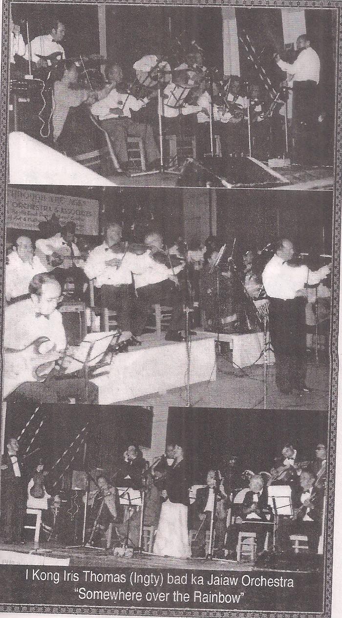 Iris Thomas and The Jaiaw Orchestra playing 'Somewhere Over the Rainbow'